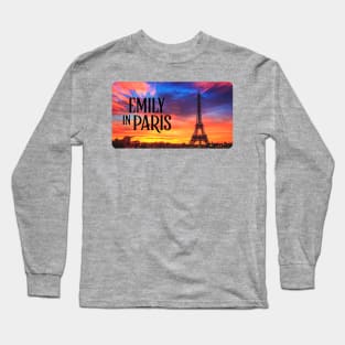 Eiffel Tower: Emily in Paris Title Card [Season 3] Long Sleeve T-Shirt